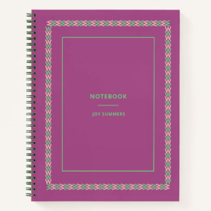 Cuaderno Moda Borgoña Personalizar de portátiles Maroon