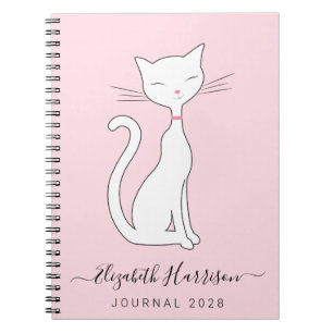 Cuaderno Moda Cat Pink personalizada