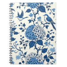 Moda Chinoiserie, Hydrangeas y Bluebirds