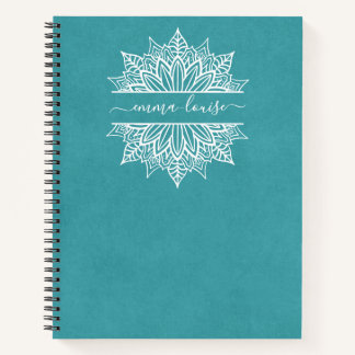 Cuaderno Moda Circular moderna Mandala caligrafía Monograma