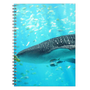 Cuaderno Moda de agua marina Elegante Guay Blue Whale Shark