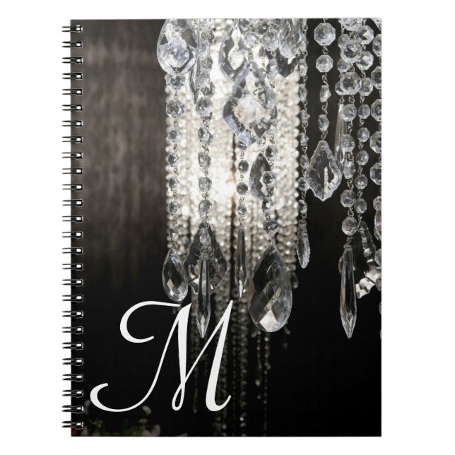 Cuaderno Moda de candelabro de cristal Monograma Libro de n (Frente)