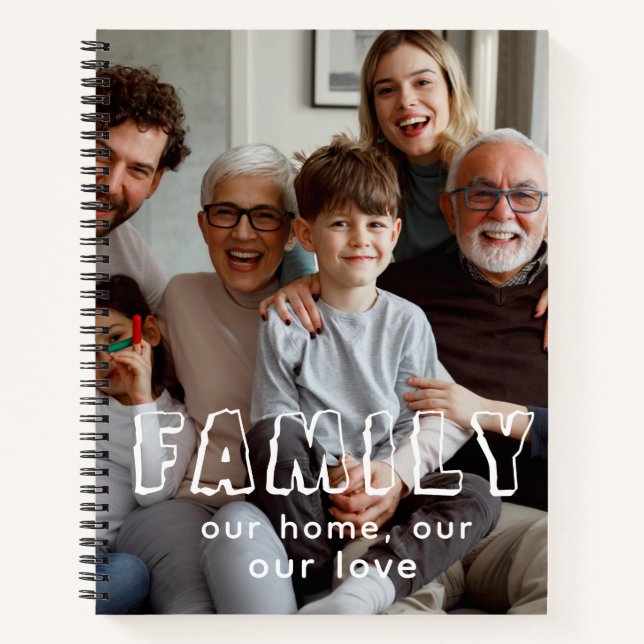 Cuaderno Moda de combinación de guiones familiares (Anverso)
