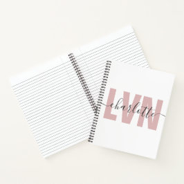 Cuaderno Moda de enfermería profesional con licencia LVN pe