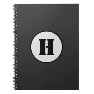 Cuaderno Moda DE ESTILO MÍNIMO MODERNO MONOGRAM ELEGANTE SI