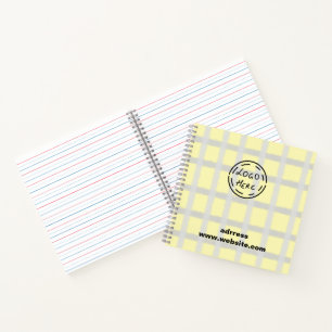 Cuaderno Moda DE ESTILO MÍNIMO MODERNO MONOGRAM ELEGANTE SI