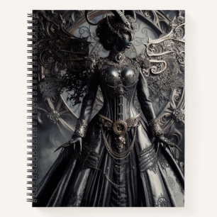 Cuaderno Moda de Fantasía Steampunk Oscuridad Demonio 