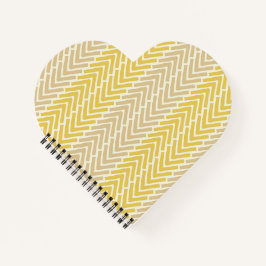 Cuaderno Moda de hueso de arenque Marrón amarillo