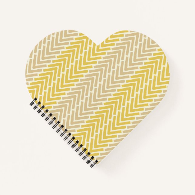 Cuaderno Moda de hueso de arenque Marrón amarillo (Anverso)