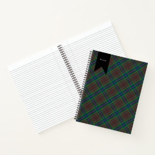 Cuaderno Moda de la caza de Diana Princesa Tartan Plaid