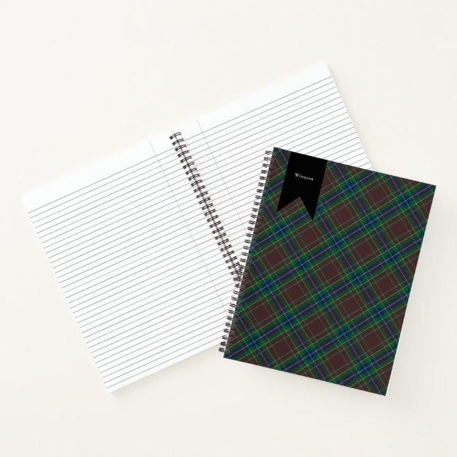 Cuaderno Moda de la caza de Diana Princesa Tartan Plaid (Interior)