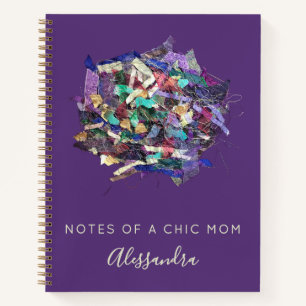 Cuaderno Moda de nombre personalizado que la mamá señala mo