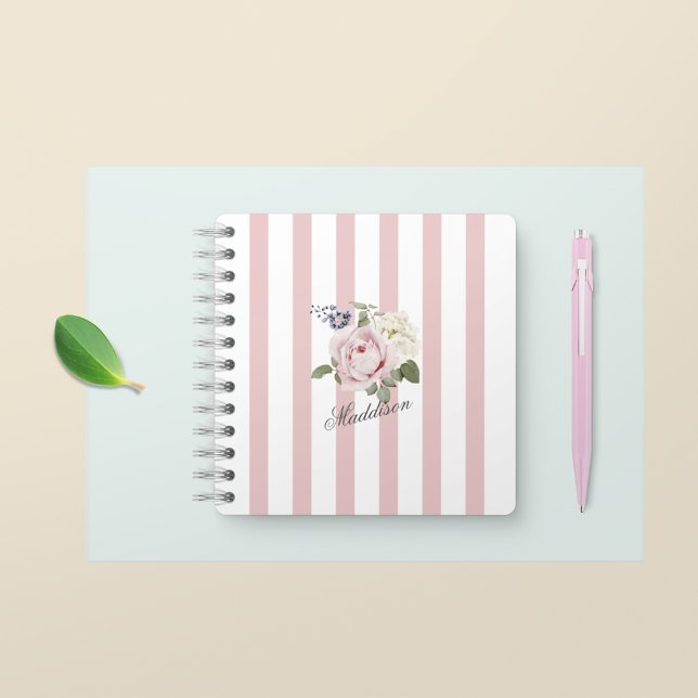 Cuaderno Moda de país Rosa Rita Rita Rita Bouquet Monograma (Subido por el creador)