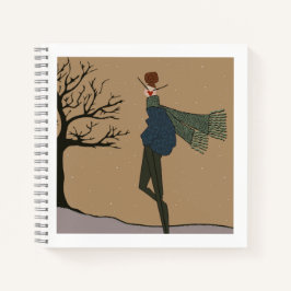 Cuaderno Moda del clima de nieve en vacaciones de invierno
