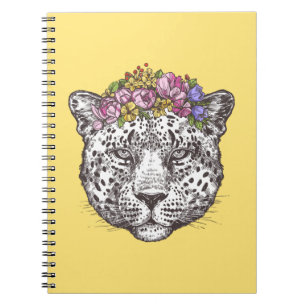 Cuaderno Moda del Hippie del leopardo