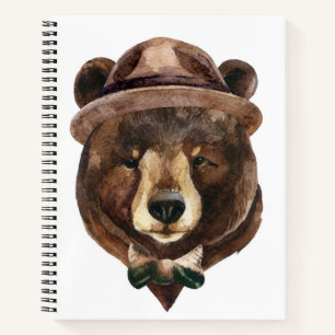 Cuaderno Moda del oso acuarela