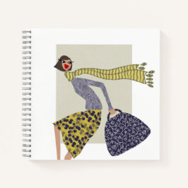 Cuaderno Moda Día de la Caída Ilustracion de la Moda