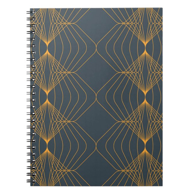 Cuaderno Moda, diseño gráfico geométrico elegante y sencill (Frente)