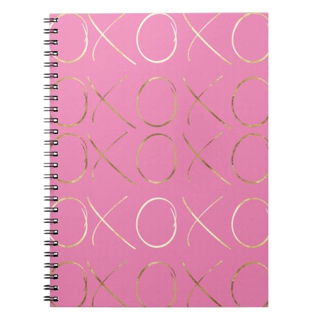 Cuaderno Moda Dorada Girly Glam XOXO (Frente)