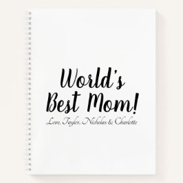 Cuaderno Moda elegante del guión personalizado de la mejor