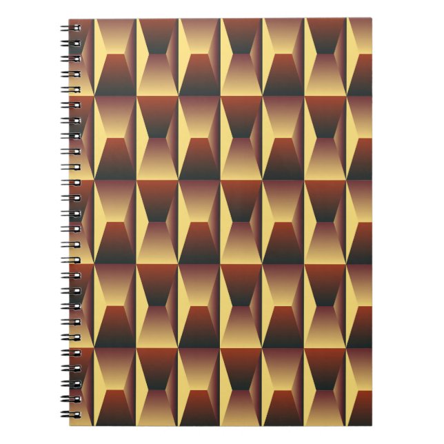 Cuaderno Moda elegante del patrón- Geométrica moderna elega (Frente)