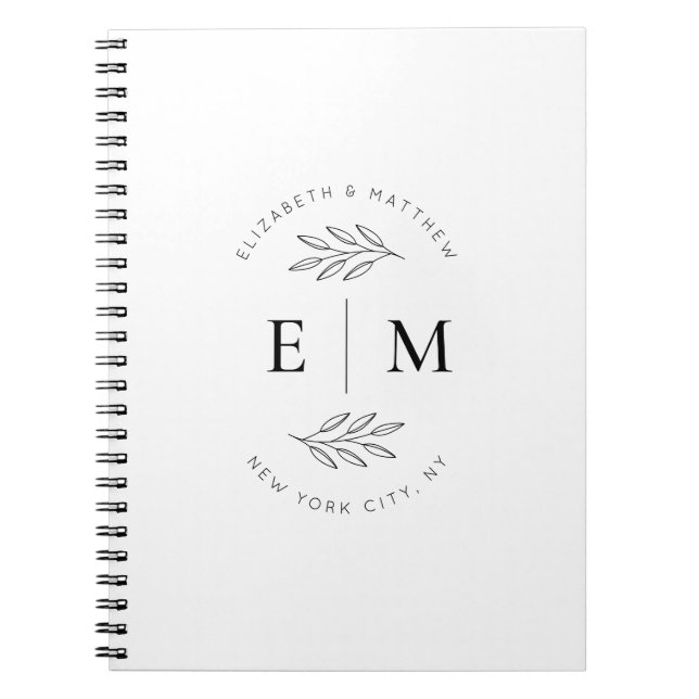 Cuaderno Moda elegante Minimalista moderna y boda (Frente)