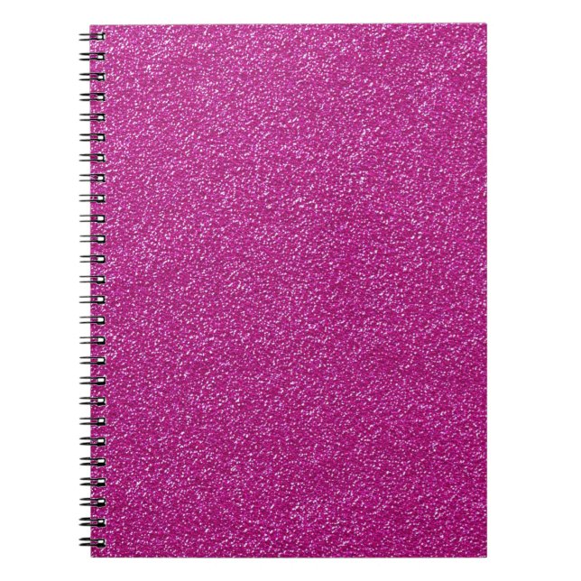 Cuaderno Moda festiva Purpurina rosa fondo romántico (Frente)