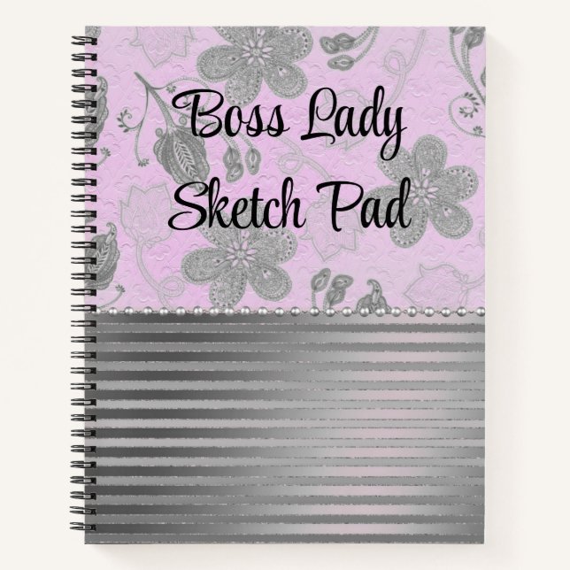Cuaderno Moda Floral Bosque Lady Sketch (Anverso)