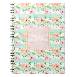 Cuaderno Moda floral de tiras de tinta