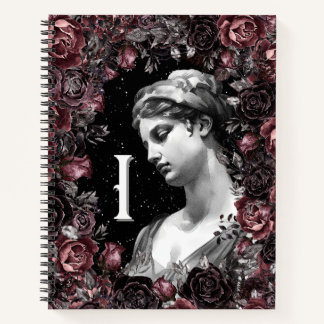 CUADERNO MODA FLORAL VINTAGE BARROQUE MONOGRAM PERSONALIZAD