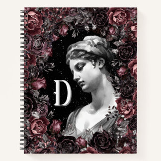 CUADERNO MODA FLORAL VINTAGE BARROQUE MONOGRAM PERSONALIZAD