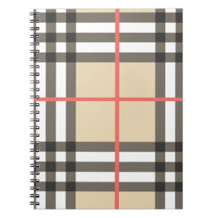 Cuaderno Moda geométrica escocesa de diseño