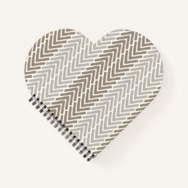 Cuaderno Moda Herringbone Taupe Gray