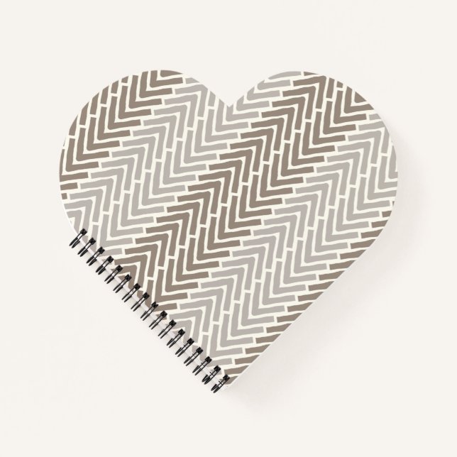 Cuaderno Moda Herringbone Taupe Gray (Anverso)