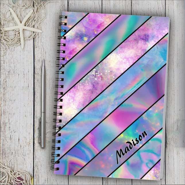 Cuaderno Moda holográfica de estilo libro de dibujo rosa az (Subido por el creador)