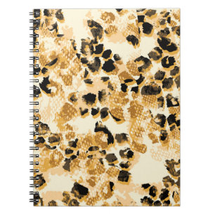 Cuaderno Moda Leopard: Elegancia de patrones de época.