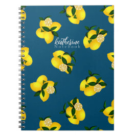 Cuaderno Moda limón Diseño Turquesa