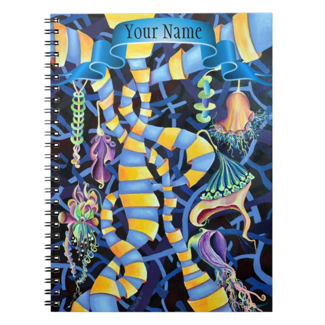 Cuaderno Moda Luminescencia Resumen geométrico contemporáne (Frente)