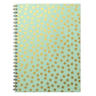 Cuaderno Moda Mint Gold Confetti Dots