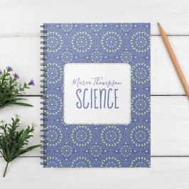 Cuaderno Moda moderna Estudiante simple sujeto Periwinkle A