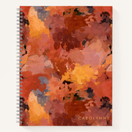 Cuaderno Moda moderna Resumen Terracota Rust Brown