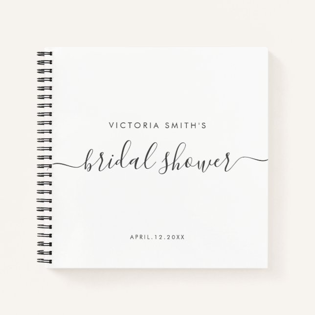 Cuaderno Moda moderna Script ducha de novia dama de honor (Anverso)
