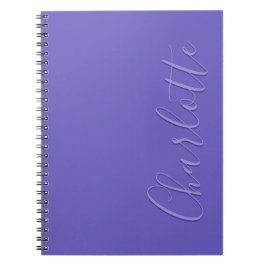 Cuaderno Moda moderna y simple personalizada Púrpura