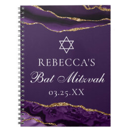 Cuaderno Moda Morple Gold Bat Mitzvah Personalizado