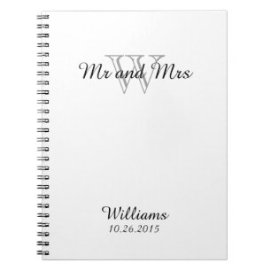 Cuaderno MODA NOTEBOOK_ " Sr. y señora" BLANCO