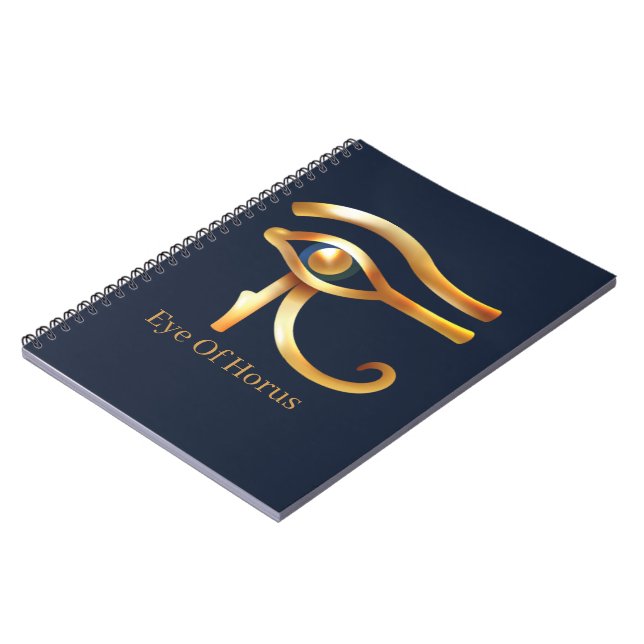Cuaderno Moda Ojo Dorado De Horus , Jeroglíficos Egipcios (Lado Izquierdo)
