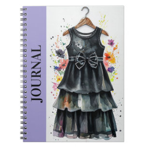 Cuaderno Moda Pequeño diario Inspirador de vestimenta negra