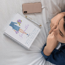 Moda Personalizada De Estilo Mujer Flores Púrpura