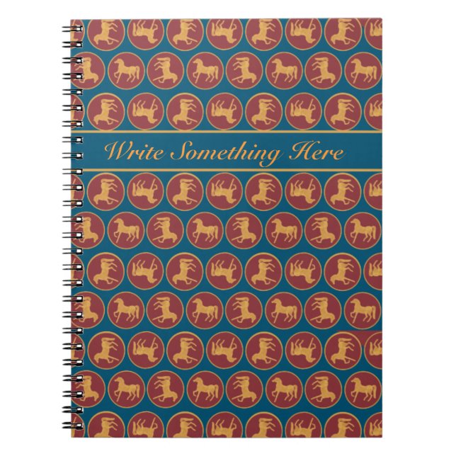 Cuaderno Moda personalizado Año de la pieza portátil de esp (Frente)