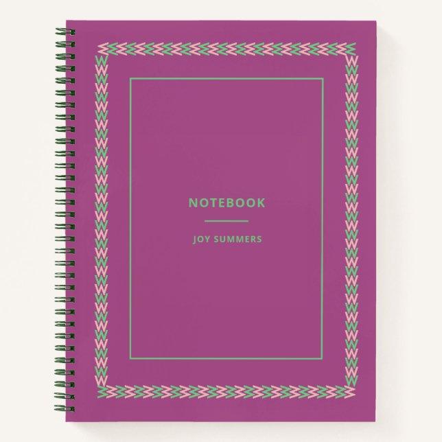 Cuaderno Moda Personalizar de portátiles Lavanda púrpura (Anverso)